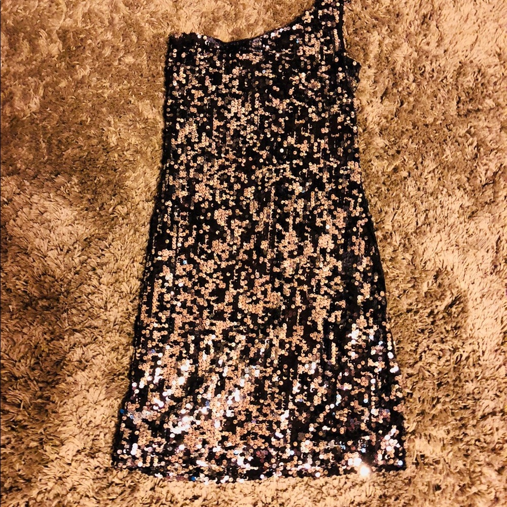 sequence mini dress
